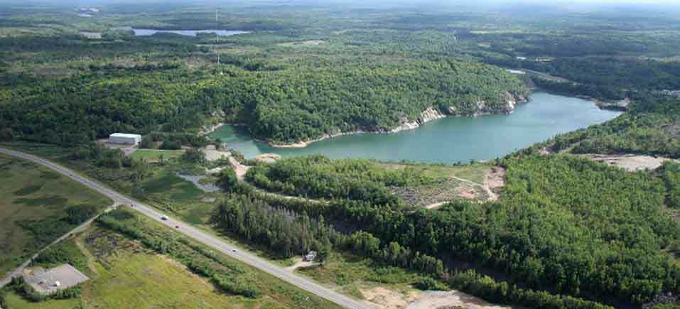 aerial view of the Upper Peninsula