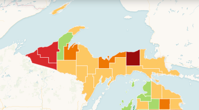 UP Population Loss map