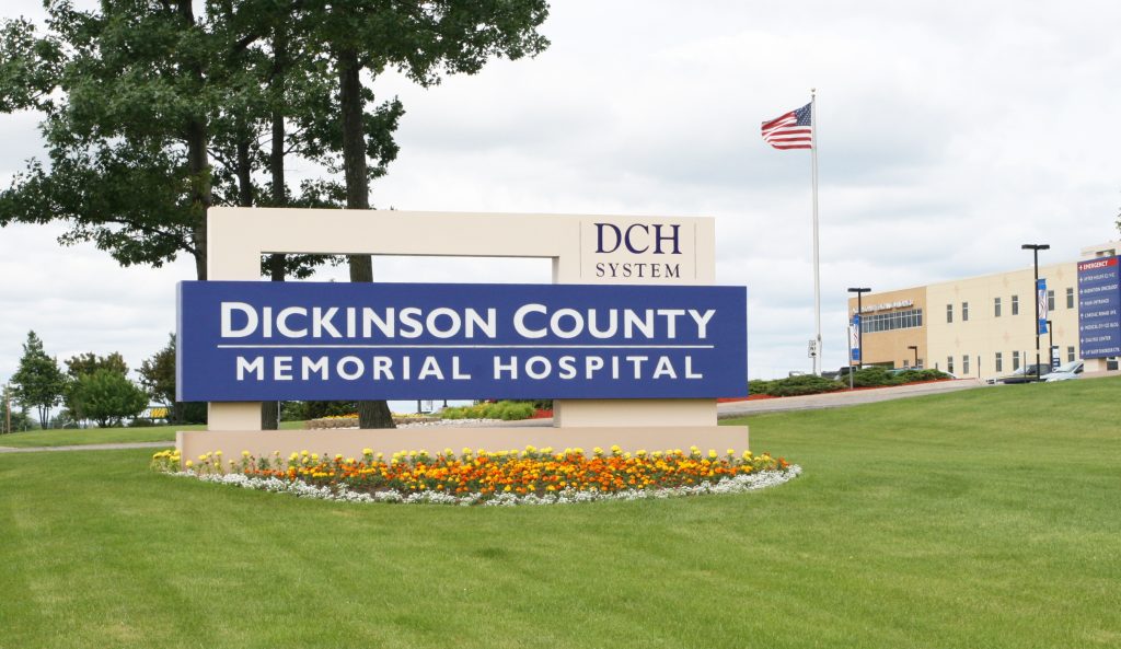 dickinson county hospital sign